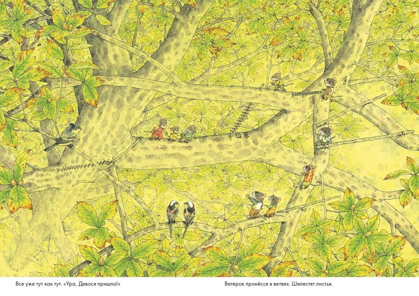 14 лесных мышей. Ужин с луной